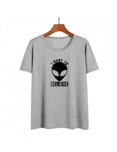 T-Shirts Hip Hop Harajuku Alien Printed Tshirt Ufo Space Science Funny T Shirts Women Summer Tops Tumblr Black White T-shirt ...