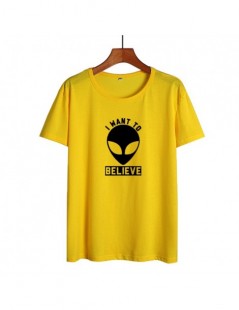 T-Shirts Hip Hop Harajuku Alien Printed Tshirt Ufo Space Science Funny T Shirts Women Summer Tops Tumblr Black White T-shirt ...