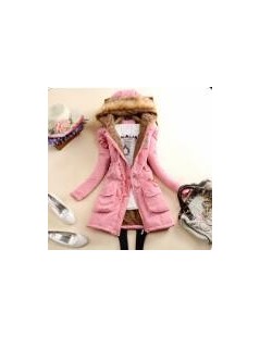 Parkas Winter Cheap 8 Color Can Choose Women Parkas 2019 Lining with Villus Black Army Green Female Jacket ZO1689 - Pink - 4M...