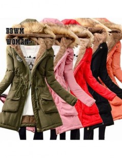 Parkas Winter Cheap 8 Color Can Choose Women Parkas 2019 Lining with Villus Black Army Green Female Jacket ZO1689 - Pink - 4M...