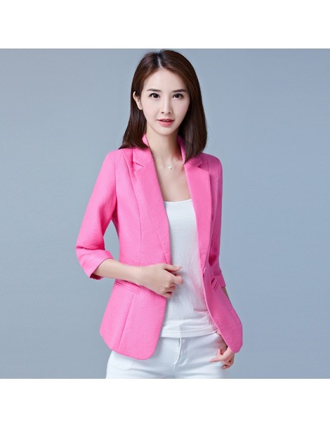 Blazers Blazer Feminino Plus Size 5XL Formal Autumn women's jacket White Female Office Ladies Tops Korean 2019 Fashion - blue...