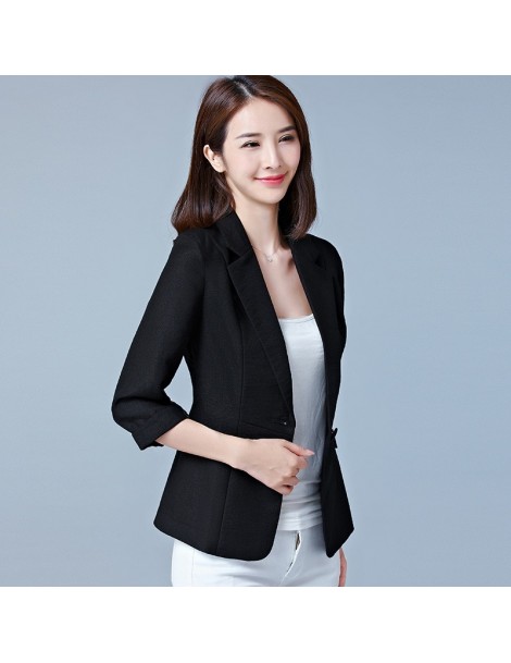 Blazers Blazer Feminino Plus Size 5XL Formal Autumn women's jacket White Female Office Ladies Tops Korean 2019 Fashion - blue...