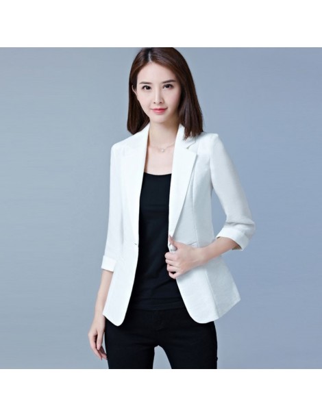 Blazers Blazer Feminino Plus Size 5XL Formal Autumn women's jacket White Female Office Ladies Tops Korean 2019 Fashion - blue...