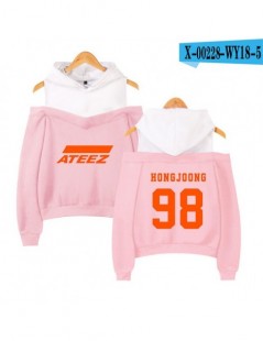 Hoodies & Sweatshirts ATEEZ Printed Off-Shoulder Women Sexy Exclusive Hoodies Sweatshirts 2019 New Team Women Casual Plus Siz...