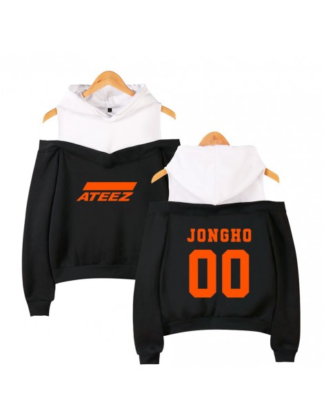 Hoodies & Sweatshirts ATEEZ Printed Off-Shoulder Women Sexy Exclusive Hoodies Sweatshirts 2019 New Team Women Casual Plus Siz...