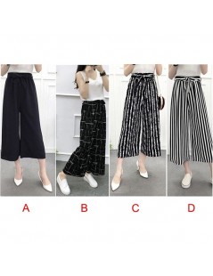 Pants & Capris Womens Wide Leg High Waist Casual Summer Thin Pants Loose Culottes Trousers FDC99 - D - 4N4154076952-4 $6.80