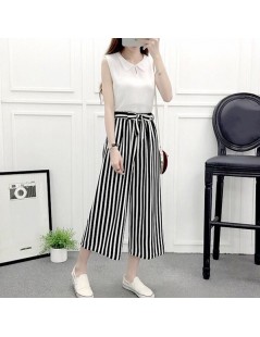 Pants & Capris Womens Wide Leg High Waist Casual Summer Thin Pants Loose Culottes Trousers FDC99 - D - 4N4154076952-4 $6.80