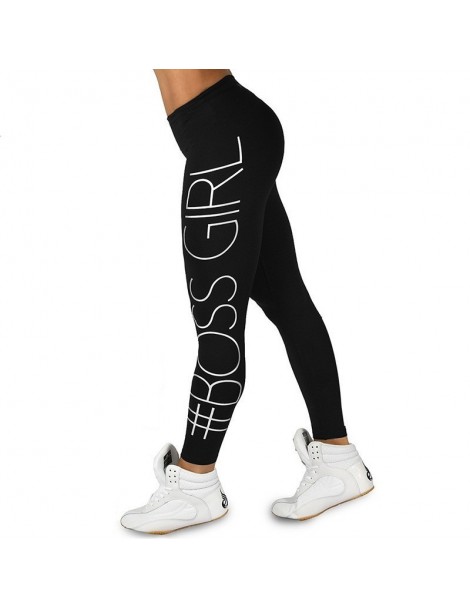 Leggings Women Black Trousers Boss Girl Print leggings Fashion High-Waist Fitness Leggings Casual Breathable Plus Size Soft H...