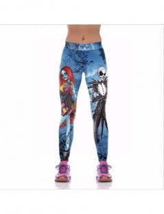 Leggings Womens Halloween Jack And Sally Printed Leggings The Nightmare Before Christmas Cosplay Leggin Slim Workout Girls Pa...