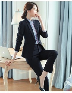 Pant Suits Formal Ladies Black Blazer Women Business Suits with Pant and Jacket Set Work Wear Office Uniform Design Styles - ...