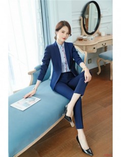 Pant Suits Formal Ladies Black Blazer Women Business Suits with Pant and Jacket Set Work Wear Office Uniform Design Styles - ...