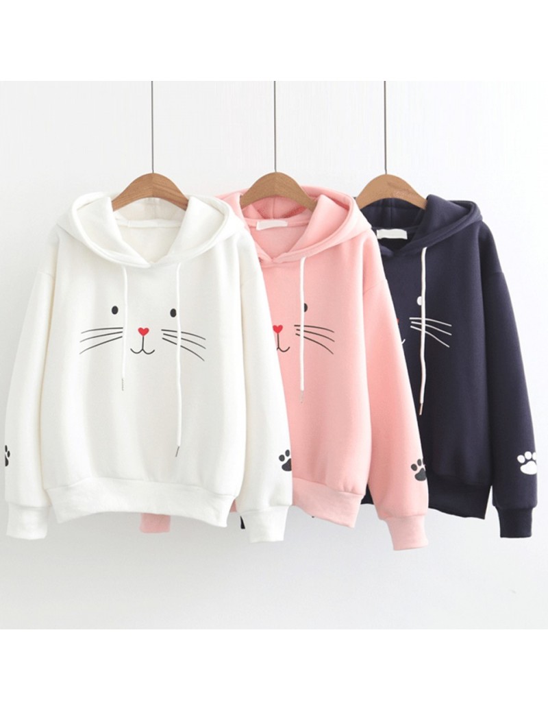 Sweatshirt Cat Print Kawaii Clothes Women Hoodie Poleron Mujer 2019 ...