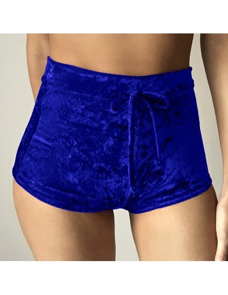 Shorts New 2019 S-XL women Shorts velvet drawstring shorts plus size casual high waist Summer sexy Silk skinny booty shorts f...