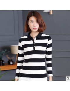 Polo Shirts High quality Cheap Casual Long Sleeve Stripe Tops Pure Cotton Polo Shirts Autumn Women Polo Shirt Plus Size Woman...