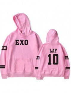 Hoodies & Sweatshirts Korean Kpop Exo Hoodies Men Women Harajuku Fleece Long Sleeve Pullover Hooded Sweatshirts Hip Hop Track...