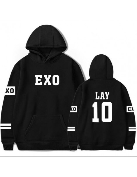 Hoodies & Sweatshirts Korean Kpop Exo Hoodies Men Women Harajuku Fleece Long Sleeve Pullover Hooded Sweatshirts Hip Hop Track...