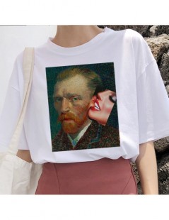 T-Shirts mona lisa t shirt women female streetwear dog korean harajuku funny tshirt Graphic ulzzang grunge t-shirt femme Casu...