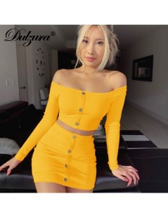 Women's Sets 2019 Summer Women Two piece set Skirt set Button Crop top Sexy Elegant Festival Knitted Party Clothes Streetwear...