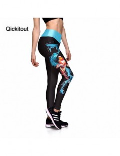 Leggings Leggings 2016 New Legging Blue Water Dragon Videos High Waist 3D Print Women Pants Ropa Mujer Plus size - 4F37603080...