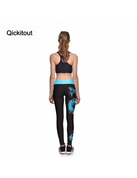 Leggings Leggings 2016 New Legging Blue Water Dragon Videos High Waist 3D Print Women Pants Ropa Mujer Plus size - 4F37603080...