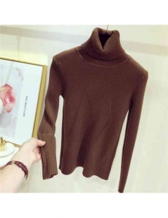 Pullovers Turtleneck Women Sweater Autumn Winter Thick Female Jumper Geometric Pullover Christmas Sweaters Long Sleeve Pull F...