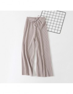 Pants & Capris 2018 new PANT WOMEN GIRL solid color pleated wide leg female summer high waist chiffon long students Korean fa...