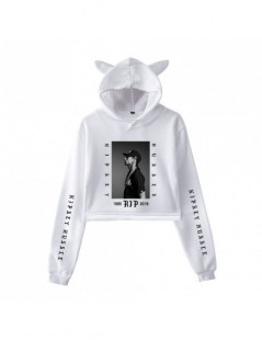 Hoodies & Sweatshirts Nipsey Hussle Cat Ear Hoodies Sweatshirt Sexy Navel Occident Idol comfortable Casual Women cool Navel H...