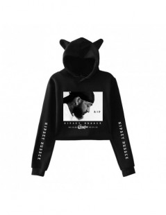 Hoodies & Sweatshirts Nipsey Hussle Cat Ear Hoodies Sweatshirt Sexy Navel Occident Idol comfortable Casual Women cool Navel H...