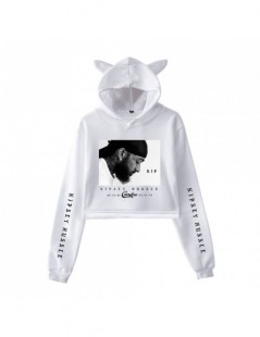 Hoodies & Sweatshirts Nipsey Hussle Cat Ear Hoodies Sweatshirt Sexy Navel Occident Idol comfortable Casual Women cool Navel H...