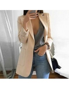 Blazers New Women Casual Long Sleeve Coat Suit Office Ladies Slim Cardigan Tops Blazer Jacket Outwear - Black - 4S4132472467-...