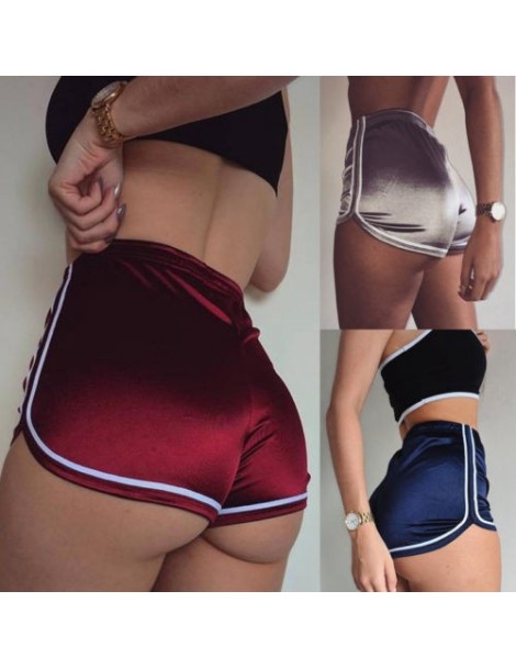 Shorts Hot Sale Casual Women Ladies Fashion Women Shorts Sexy Summer Silk Slim Beach Casual Red Black Sliver Shorts Plus Size...