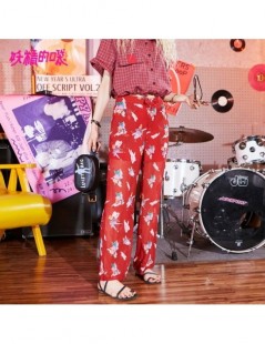 Pants & Capris European Floral Casual Wide Leg Long Harem Pants Mid Waist Loose Elastic Waist Palazzo Trousers New Beach Pant...