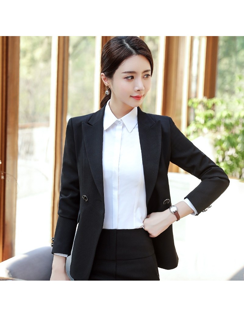 Pant Suits Women Formal Blazer Office Lady Business Work Jacket Coat ...