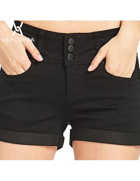 Shorts High-Waist Jean Zipper Botton Women's Denim Shorts Fashion Pocket Modis Shorts Femme Short Mujer pantalones cortos muj...