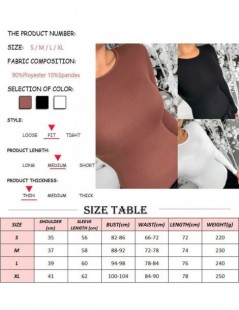 Bodysuits Fashion Women Long Sleeve Bodysuit Sexy Leotard Bodycon Jumpsuit Romper Top Blouse Solid - B - 5Y111226727061-2 $14.31