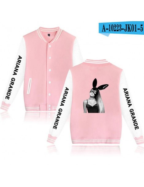 Hoodies & Sweatshirts American Singer Ariana Grande Women/Men Hoodie Sweatshirt Long Sleeve Fleece Baseball Uniform Winter Ja...