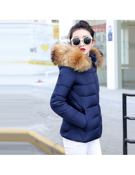 Parkas Winter Jacket Women New 2019 Winter Warm Down Jacket female White Parkas Artificial Fur Collar Big Size 5XL Women Wint...