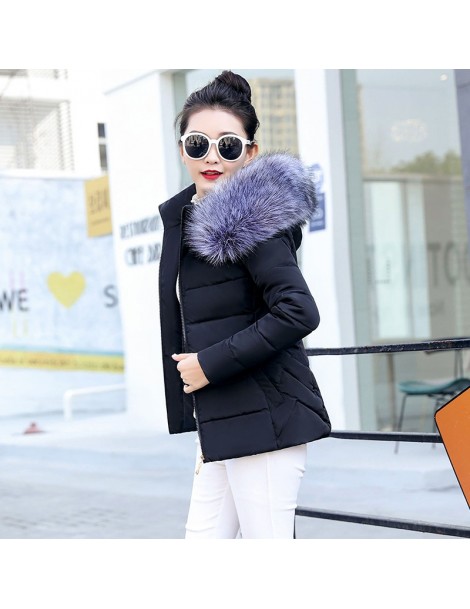 Parkas Winter Jacket Women New 2019 Winter Warm Down Jacket female White Parkas Artificial Fur Collar Big Size 5XL Women Wint...