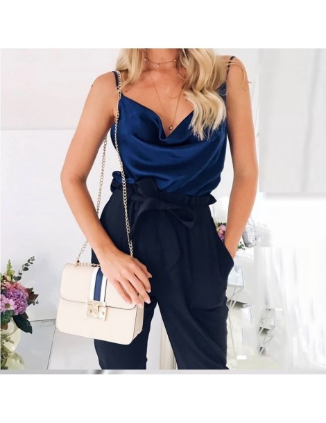 Camis Satin Women Thin Wild Solid Camis Vest Women Tank Tops Female 2019 Summer Sexy Strap Basic Tops Chiffon Sleeveless Cami...