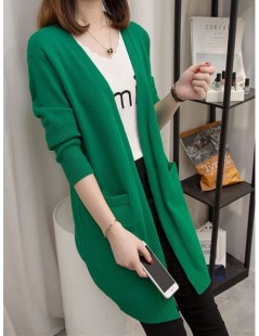 Cardigans New Women Spring/Autumn Sweater Long Cardigan Jacket Korean Slim Pocket Loose Pull Knit Sweater Outwear Coat Casual...