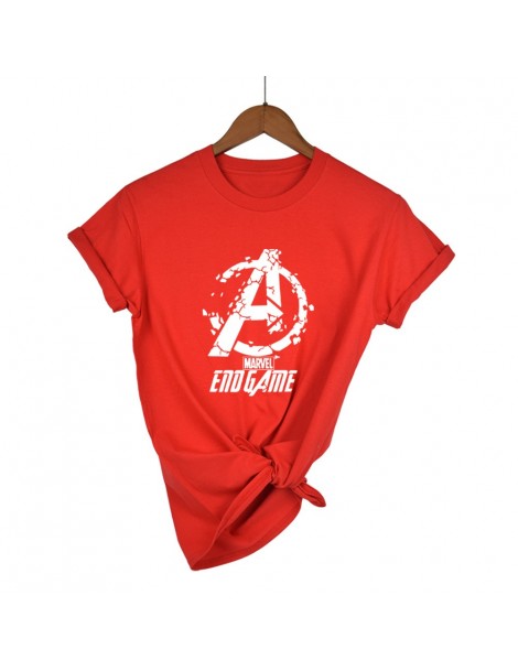 T-Shirts END GAME MARVEL t Shirt woman cotton short sleeves Casual male tshirt marvel shirts tops Graphic Tees plus size - Na...