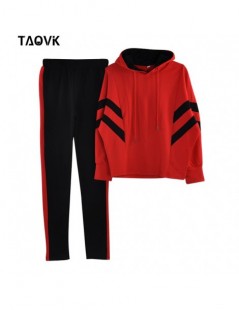 Women's Sets Women Cotton Sporting 2 Pieces Sets Color Spliced Short Sweatshirt & Long Pants Tracksuits Casual Hoodies Outfii...