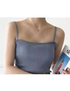 Tank Tops 2019 Autumn Winter Bottoming Tops Undershirts Solid Color Sexy Casual Camis Sling Tank Tops Knitting Elasticity Fas...