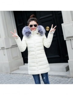 Parkas Big Fur 2019 New Parkas Female Women Winter Coat Thick Cotton Winter Jacket Womens Outwear Parkas for Women Winter dow...