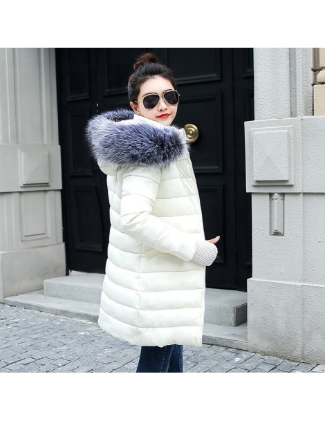 Parkas Big Fur 2019 New Parkas Female Women Winter Coat Thick Cotton Winter Jacket Womens Outwear Parkas for Women Winter dow...