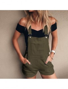 Rompers jumpsuit rompers womens Loose Denim jumpsuit romper women playsuit Bib Hole Pants Overalls Shorts jumpsuits With Pock...