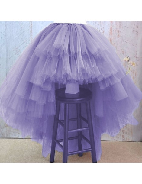 Skirts Asymmetrical High Low Tiered Puffy Tulle Skirts For Women Special Designed Floor Length Long Women Skirt Tutu 2017 Cus...