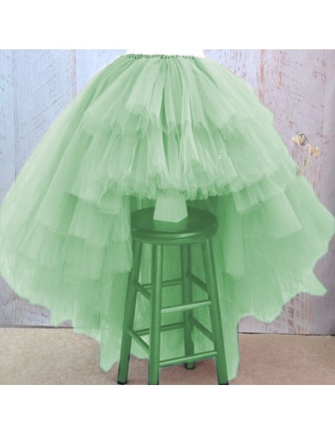 Skirts Asymmetrical High Low Tiered Puffy Tulle Skirts For Women Special Designed Floor Length Long Women Skirt Tutu 2017 Cus...