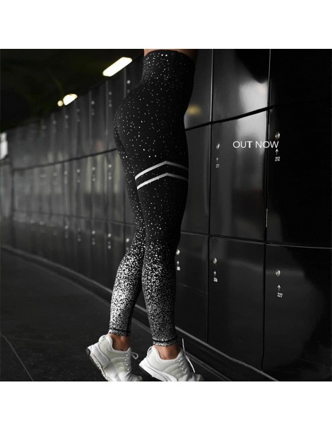 Leggings High Waist Fitness Leggings Women Workout Gold Print Leggings Female Activewear Leggins Sportswear Jeggings - Black ...