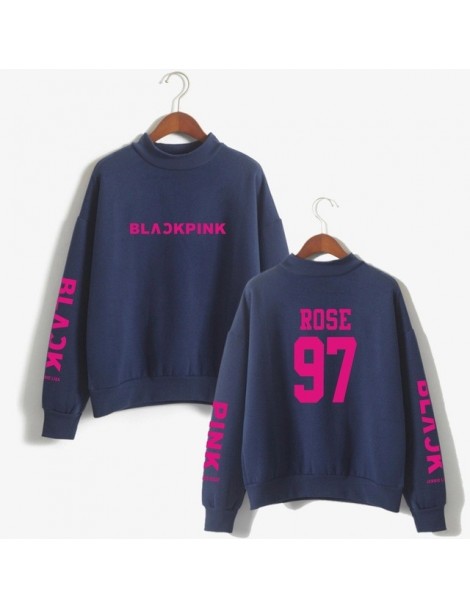 Hoodies & Sweatshirts Women Sweatshirt Blackpink Concert Hoodie Pullover Loose Turtleneck Hoodies JENNIE ROSE LISA JISOO Memb...